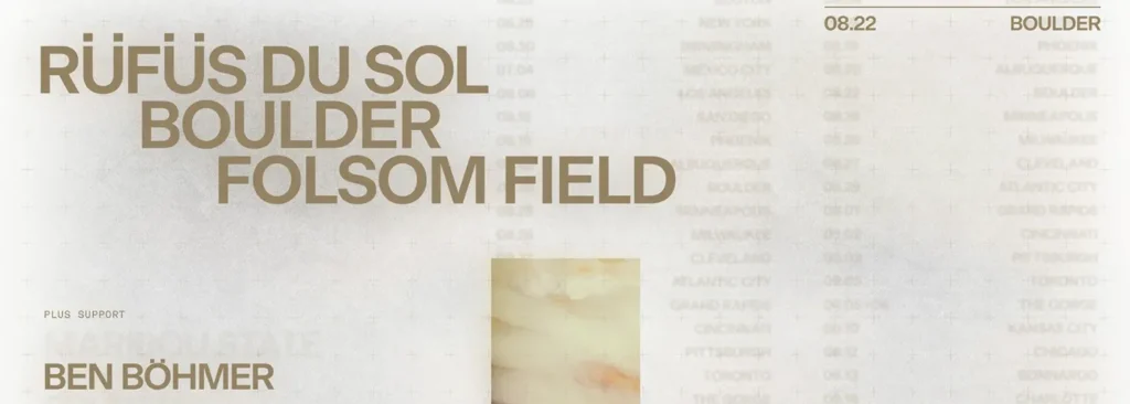 Rufus Du Sol at Folsom Field
